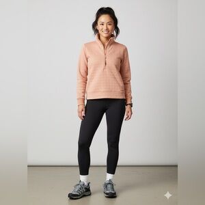 MARMOT Roice Half-Zip Pullover Rose Gold Womens L Hiking Gorpcore Outdoor Athlei